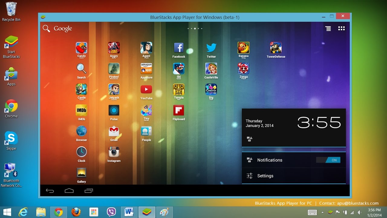 Bluestacks for android free download windows